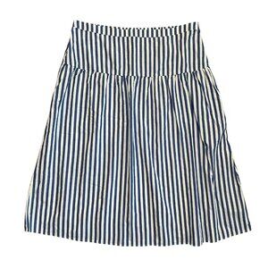 Old Navy Stripe Tiered Midi Skirt Blue XXL Tall Coastal English Countryside‎